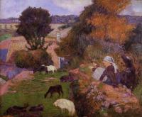 Gauguin, Paul - Breton Shepherdess